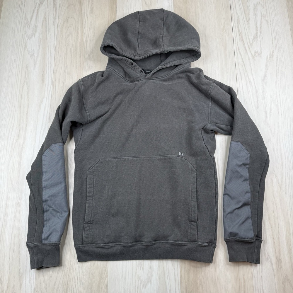 1620 Workwear Full Tech Hoodie Gray CORDURA Reinforced Sleeves USA Made Mens M